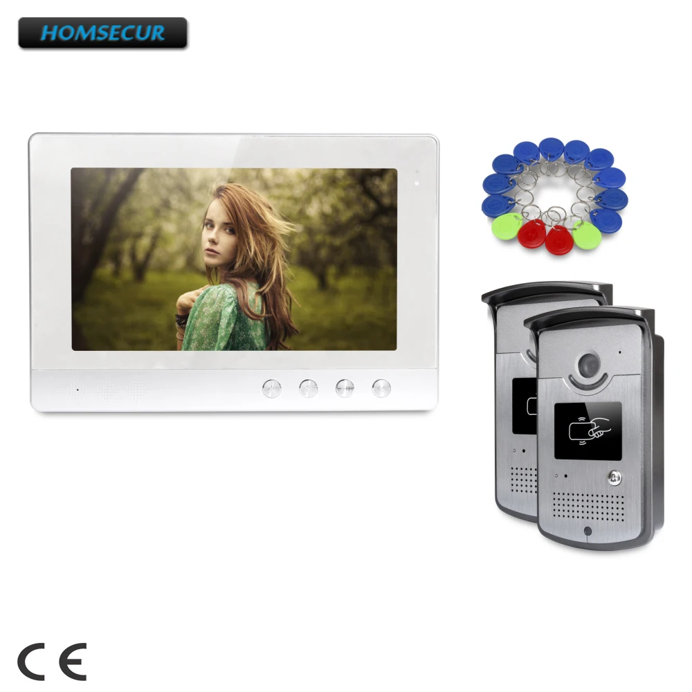 

HOMSECUR 10.1inch Video Door Entry Security Intercom with IR Night Vision for House/ Flat : XC001+XM101-S