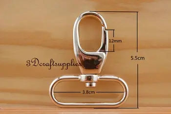 

Lobster Clasps Clips Claw purse hooks Swivel snap hook light gold 38mm 6pcs CF13