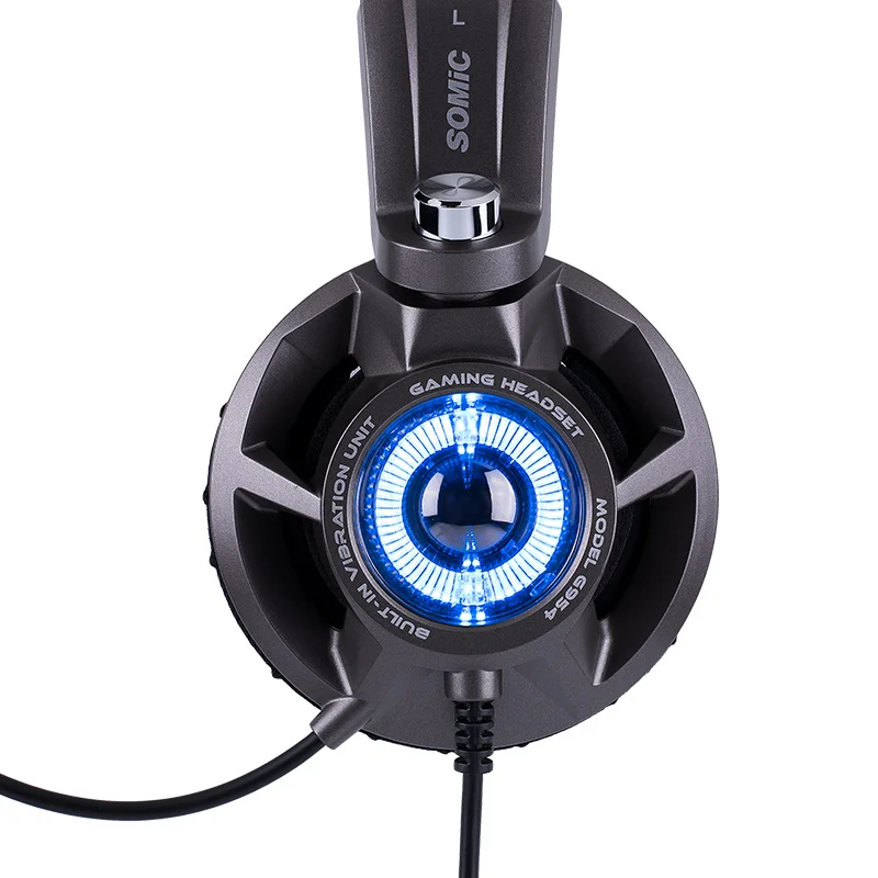 Somic G954 USB 7 1 игровая гарнитура наушники с микрофоном Шум шумоподавления стерео бас