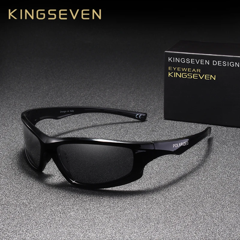 KINGSEVEN, дизайнерские солнцезащитные очки для мужчин, для вождения, мужские поляризованные солнцезащитные очки, Ретро стиль, оправа, очки Oculos Gafas, UV400, очки