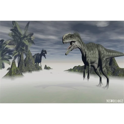 Laeacco динозавры тираннозавр Юрского периода обувь для мальчиков стены фотографии фоны для фотографий настройки фон фотостудии - Цвет: Светло-голубой