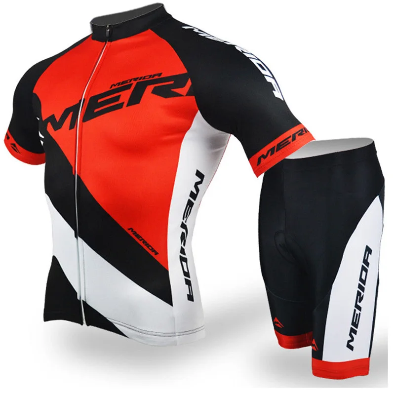 

MERIDA 2018 Cycling Jersey Summer Team Short Sleeve Cycling Set MTB Bike Clothing Ropa Ciclismo Cycling Clothing Sport Suit G189