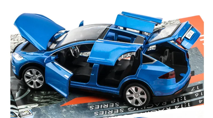 1:32 Tesla MODELX90 Металлический Игрушечный Автомобиль возврат энергии вспышка детский