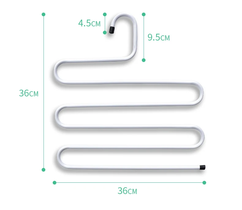 3D Экономия пространства вешалка Волшебная вешалка для одежды Многослойная Волшебная Нескользящая s-образная вешалка для брюк Многофункциональная вешалка для хранения гардероба