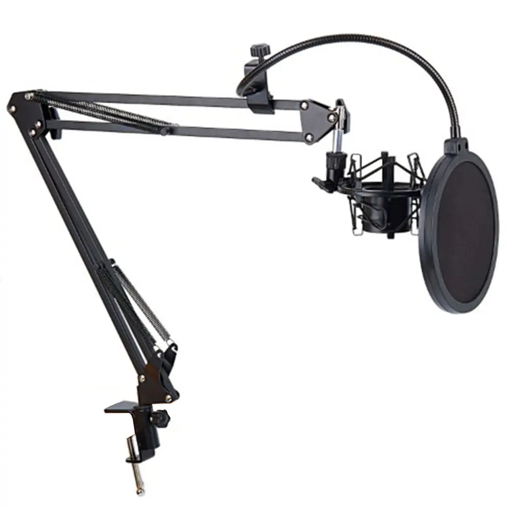 

Microphone Stand Desktop Mic Clip Holder Tripod Nb35 Live Cantilever Bracket Universal Microphone Bracket dropshipping