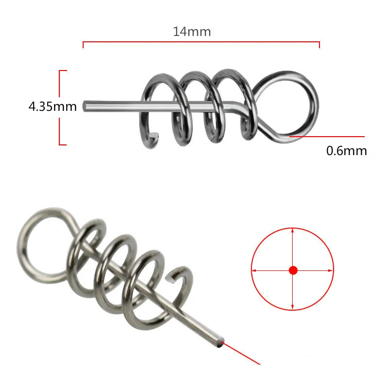 50 шт./пакет Pesca инструменты приманки 14 мм рыболовные снасти спирали для доставки прикорма и оснастки из пружинной стали для рыболовные принадлежности для рыбалки