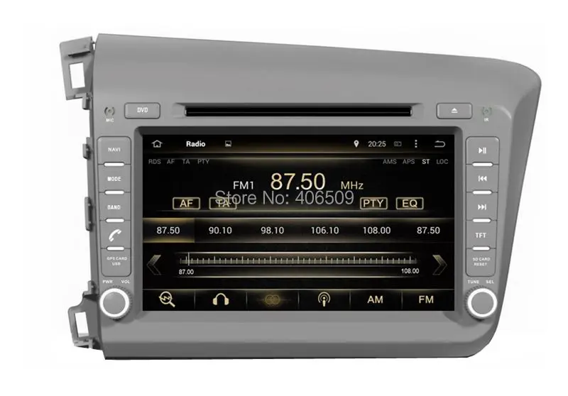 Perfect Android 7.1 Car DVD Player for Honda Civic 2012 2013 with GPS Navigation Radio BT USB AUX WIFI Audio Stereo 4Core 1024*600 3 Perfect Android 7.1 Car DVD Player for Honda Civic 2012 2013 with GPS Navigation Radio BT USB AUX WIFI Audio Stereo 4Core 1024*600 3