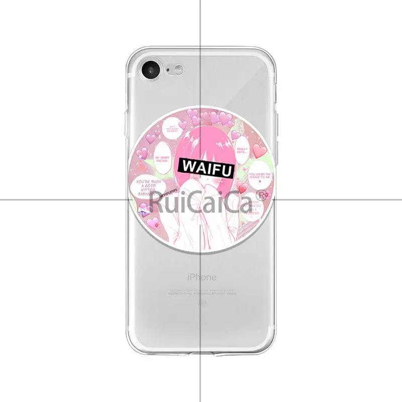 Ruicaica Senpai аниме Waifu красочные милые распродажа крутой чехол для телефона для iPhone 8 7 6 6S Plus X XS max 10 5 5S SE XR Coque Shell - Цвет: 9