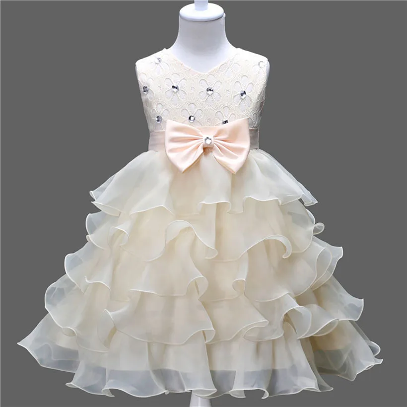 

Kids Girls Flower Dress Birthday Party Girl Dresses Children Fancy Princess Ball Gown Wedding Clothes Disfraces Infantiles
