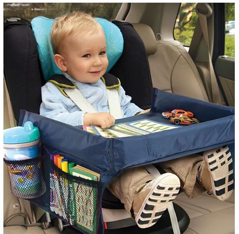 

Waterproof Children Car Stroller Seat Tray Kid Toy Snack Storage Dining Table Holder Car Painting Tray Desk Stroller Accessories