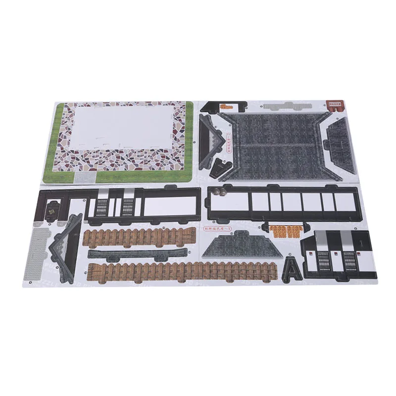 Korean dwellings 3D головоломка пейзаж мир стиль сборки дом ручной работы Бумажная модель обучения Развивающие игрушки для детей Juguetes - Цвет: Korean dwellings