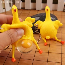 

Funny Prank Squeeze balle Chicken Toy For Children Adult Gadget Antistress Interesting Novelty Shocker Gags Practical Jokes Gift