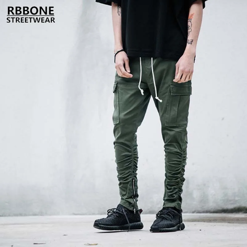 RBBONE 2016 New Fashion men pants big pocket and side