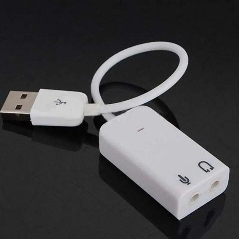 10 قطعة USB2.0 الصوت كارت الصوت كابل محول 3D الظاهري 7.1CH Win7 8 لينكس ماك OS