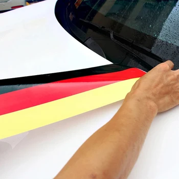 

Car sticker tricolor strip body sticker German-Italian-French decorative sticker refitted Car Sticker