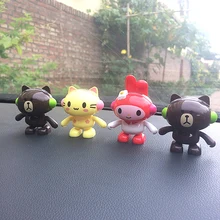 Автомобиль орнамент Солнечный Танцующий Медведь Кролик игрушечная кошка милые украшения автомобилей игрушки для приборной панели прекрасные автомобильные аксессуары Подарки