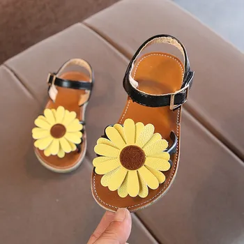 

Multicolor Summer Kids Girl Sandals Breathable Anti-Slip Flower Design Shoes Sandals Soft Soled Shoes Princess Shoes Beach Shoes