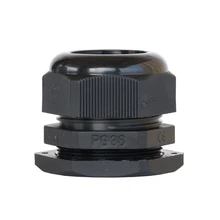 Черный IP68 Водонепроницаемый кабельный сальник для герметизации провода нейлона Пластик Кабельный разъем PG7 PG9 PG11 PG13.5 PG16 PG19 PG21 PG25