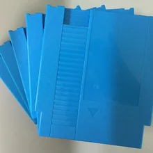 Синий цвет 72 Шпильки игры замены картриджа Пластик В виде ракушки для NES консоли