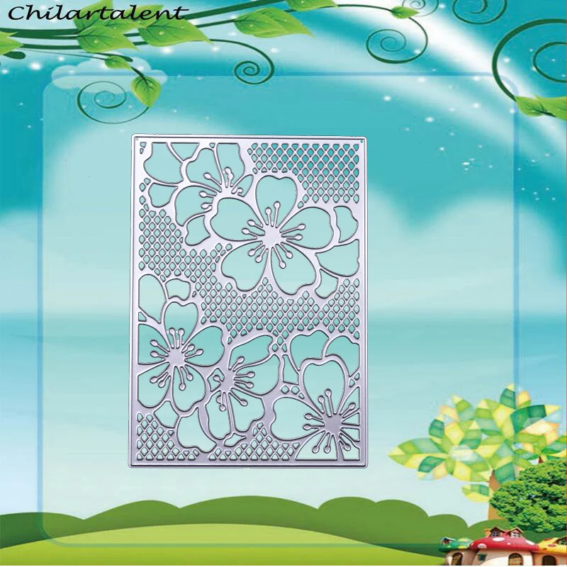 

rectangle Flower Metal Cutting Dies Stencils for Scrapbooking Paper Card Making Decor Craft Embossing fustelle metalliche per