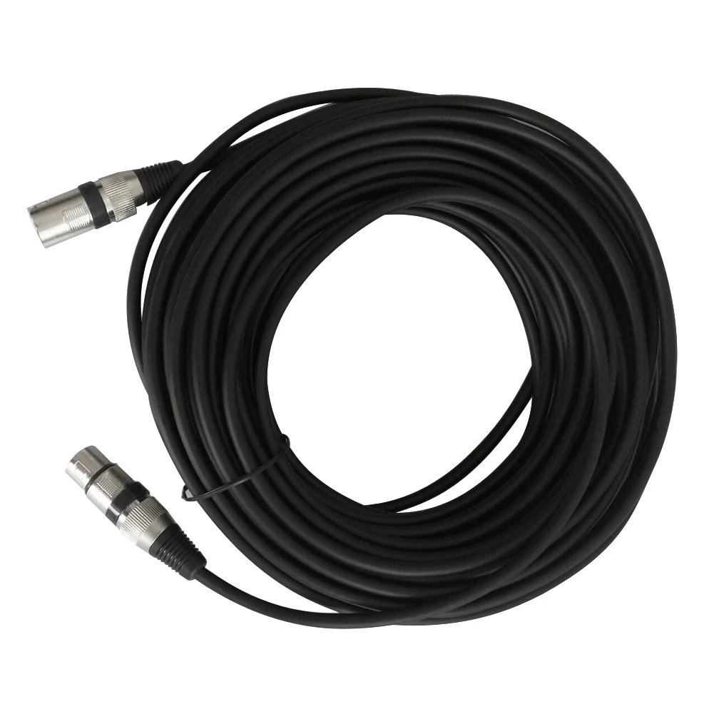 5m/10m/15/20m 3 Pin XLR Microphone Audio Cable Male to Female Audio Extension Cord Wire Black XLR Extension Cable
