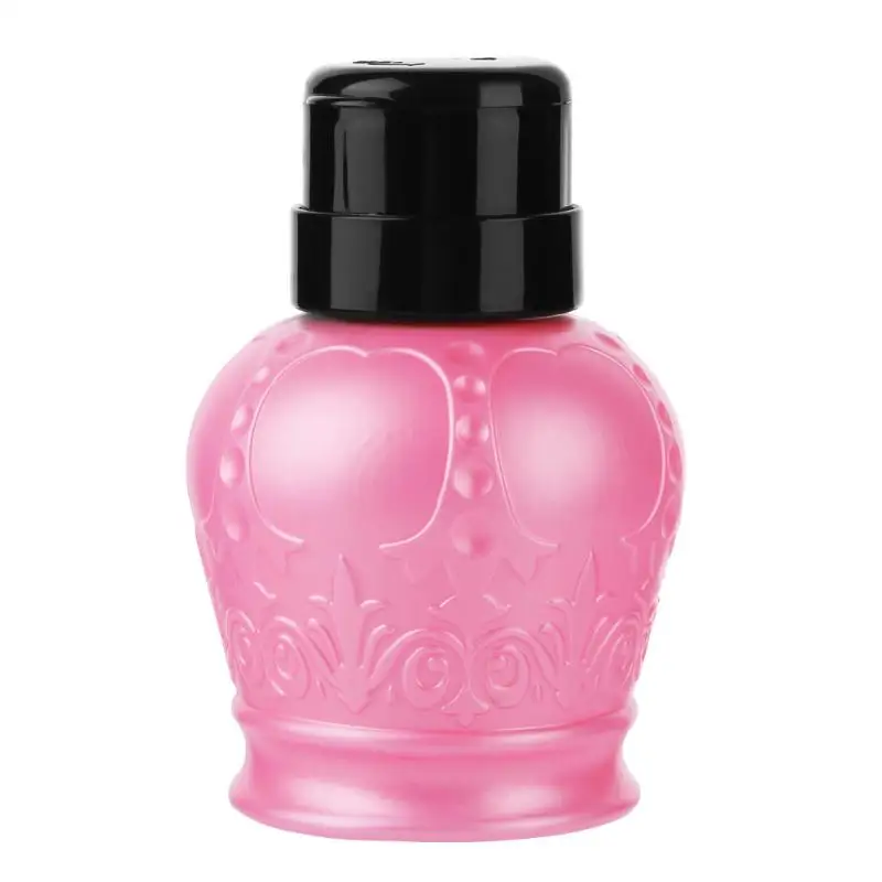 250 пилка для ногтей для удаления пресс для очистки пустой Бутылка дозатора насоса инструмент для маникюра - Цвет: Розовый