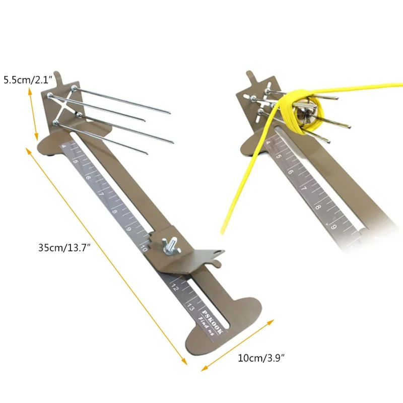 Goedkoop Aap Vuist Jig en Paracord Jig Armband Maker Paracord Tool Kit Verstelbare Metalen Weven DIY Craft Maker 4 \