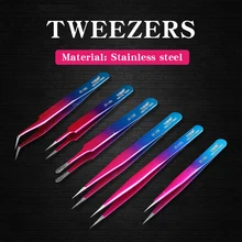 Пинцет для электроники изогнутый прямой наконечник прецизионные щипцы из нержавеющей стали для ремонта мобильных телефонов ручные инструменты