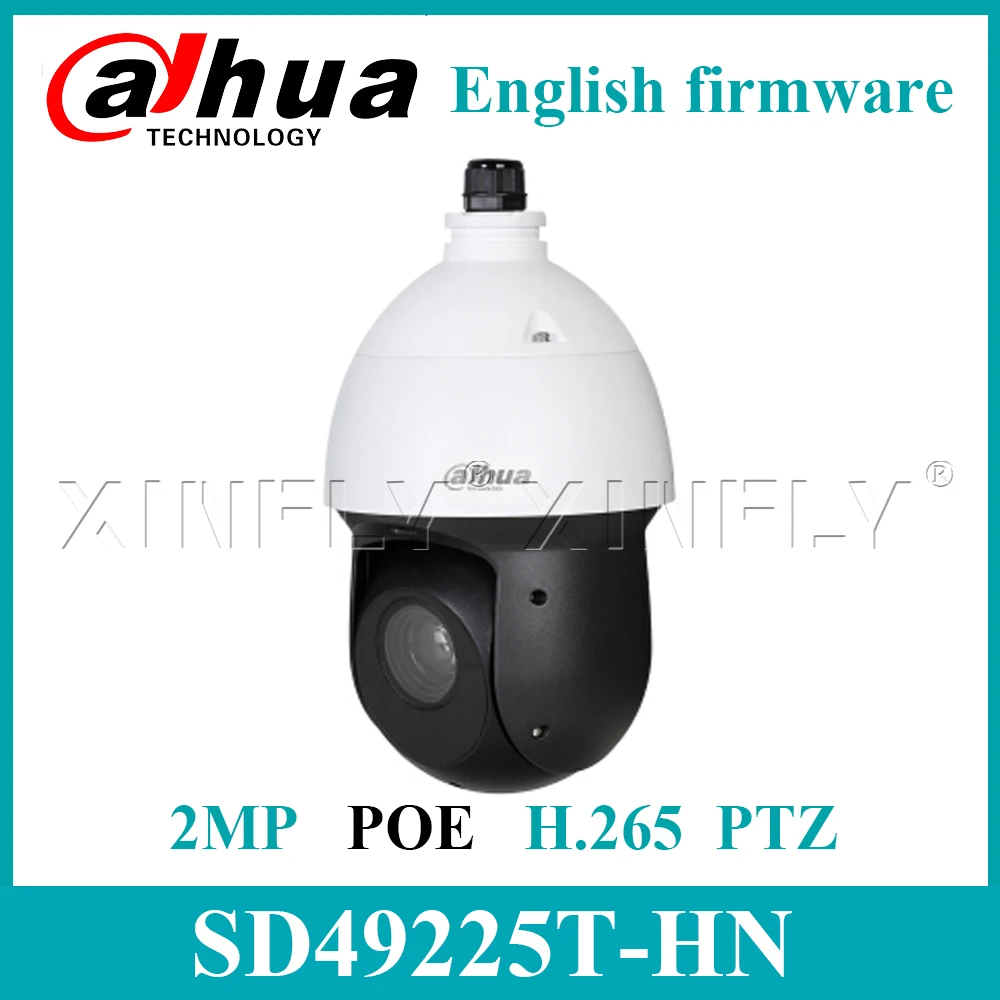 Dahua SD49225T-HN сетевая камера Оригинальная английская версия 2MP IR100M PTZ скорость купол H.265 IP66 Поддержка PoE+ Замена SD22204T-GN