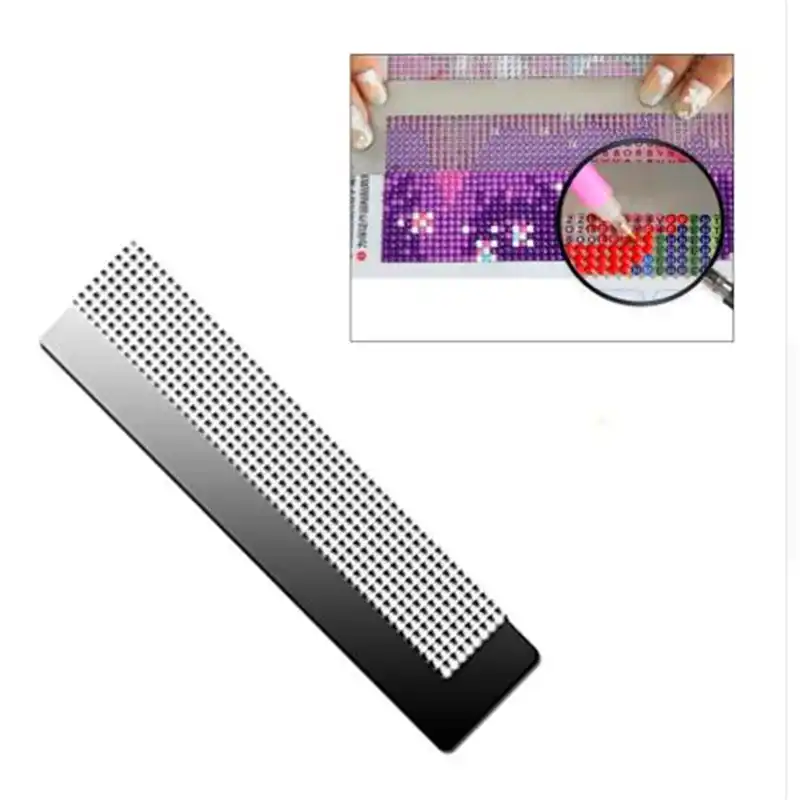 4pcs 5D DIY Diamond Painting Ruler Stainless Steel for Diamond Cross-Stitch