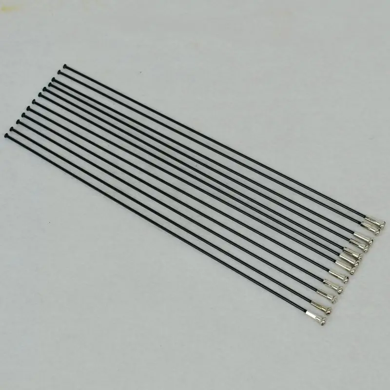 Mountain Road Bike 45# 14G/2.0mm bend Spokes Stainless Steel straight pull alloy Nipple High Strength Black Colour