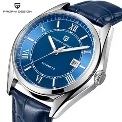 Классические механические часы мужские из натуральной кожи PAGANI Дизайн Топ бренд класса люкс автоматические деловые наручные часы для