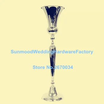 

Gold/sliver/black/white Wedding iron chorme table centerpiece chandelier flower stand decorati