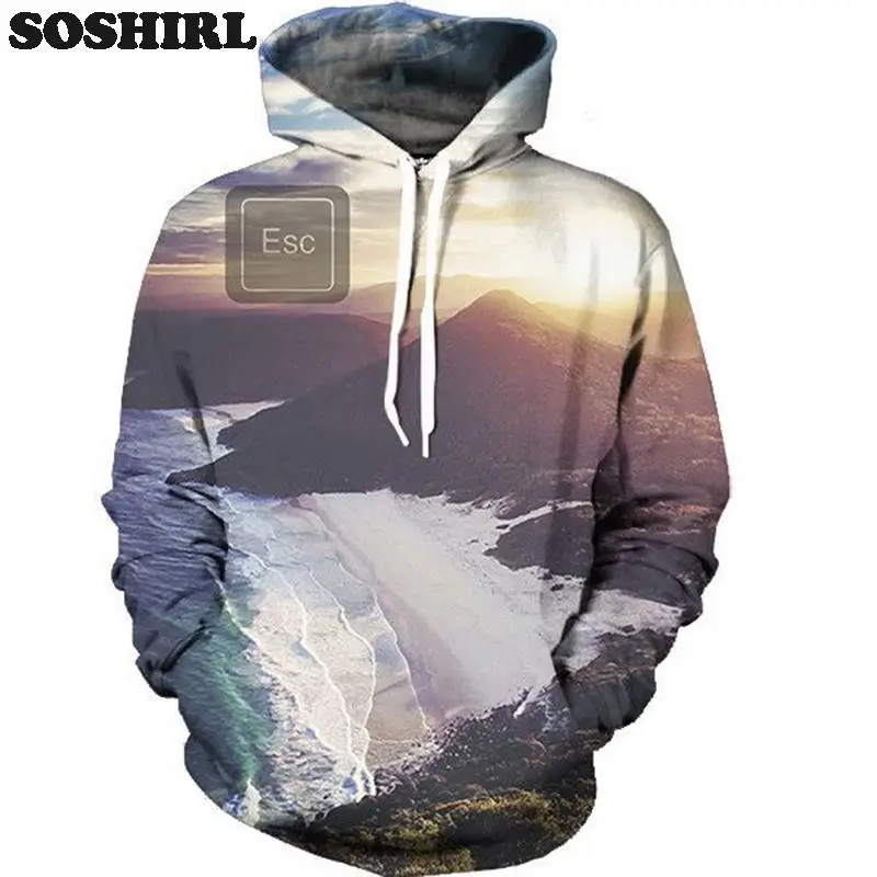 all over man printed hooded tracksuit grey