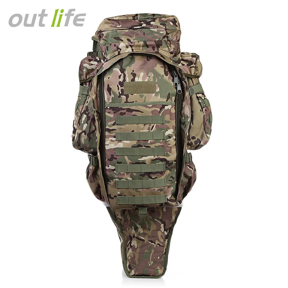 Outlife 60L Открытый Рюкзак Военная Тактическая Сумка рюкзак для охоты стрельба Кемпинг Треккинг Туризм Путешествия - Цвет: jungle camouflage