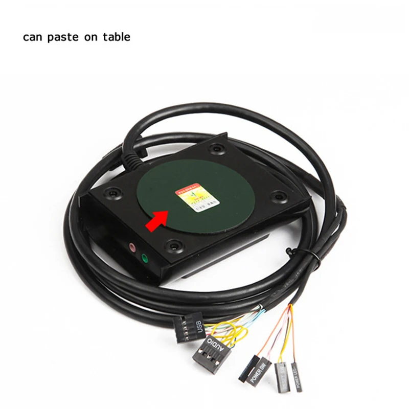 كمبيوتر مكتبي PC حالة امدادات الطاقة على/قبالة إعادة زر التبديل مع مزدوجة USB و منافذ الصوت ل مكتب الإنترنت المقاهي كمبيوتر مكتبي PC حالة امدادات الطاقة على/قبالة إعادة زر التبديل مع مزدوجة USB و منافذ الصوت ل مكتب الإنترنت المقاهي