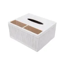 

Simple Style Multi-Function Tissue Box Creative Style Household Living Room Paper Extraction Box Remote Control Storage Box