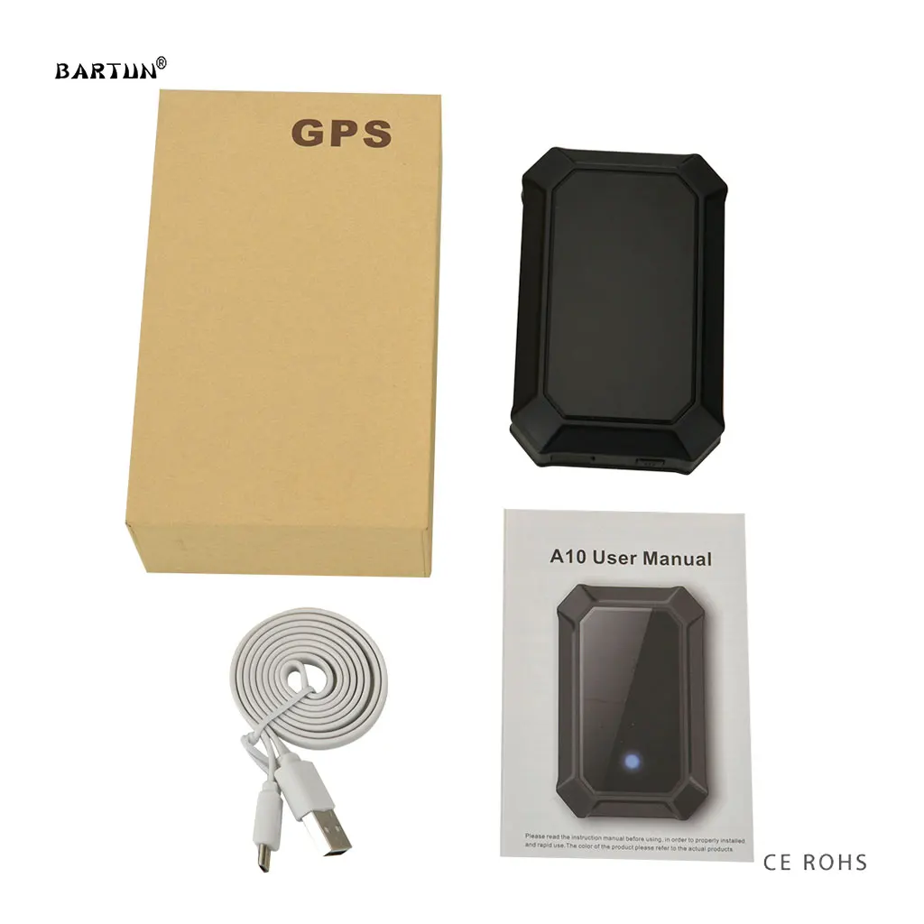 Портативный мини GPS трекер A10 GSM автомобиль Google карта 5000 мАч длительный срок
