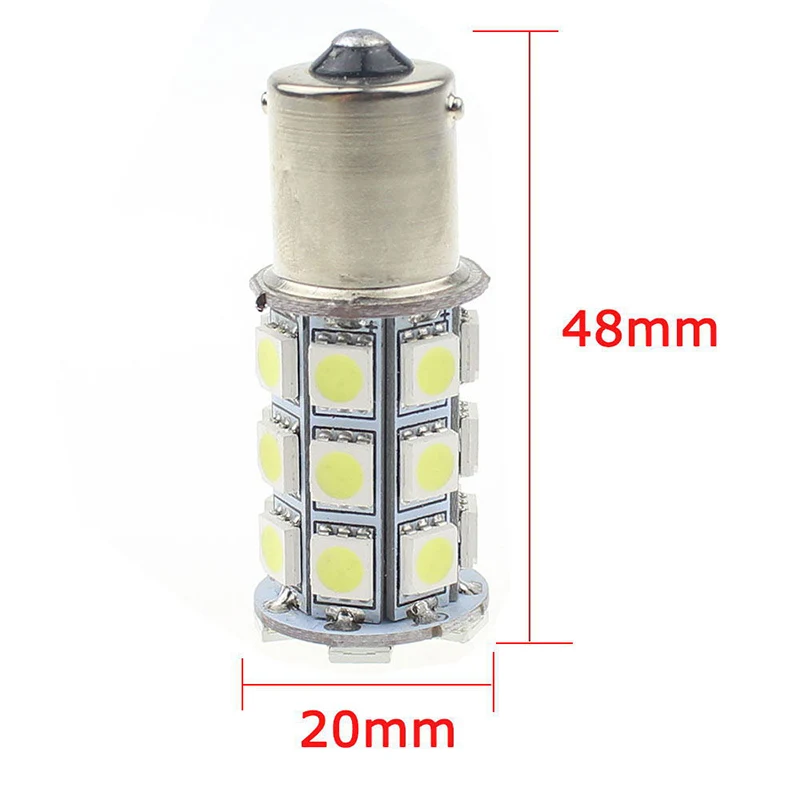 Светодиодный указатель поворота автомобиля P21W BA15s 1156 5050 SMD 27 2 шт. автомобильный