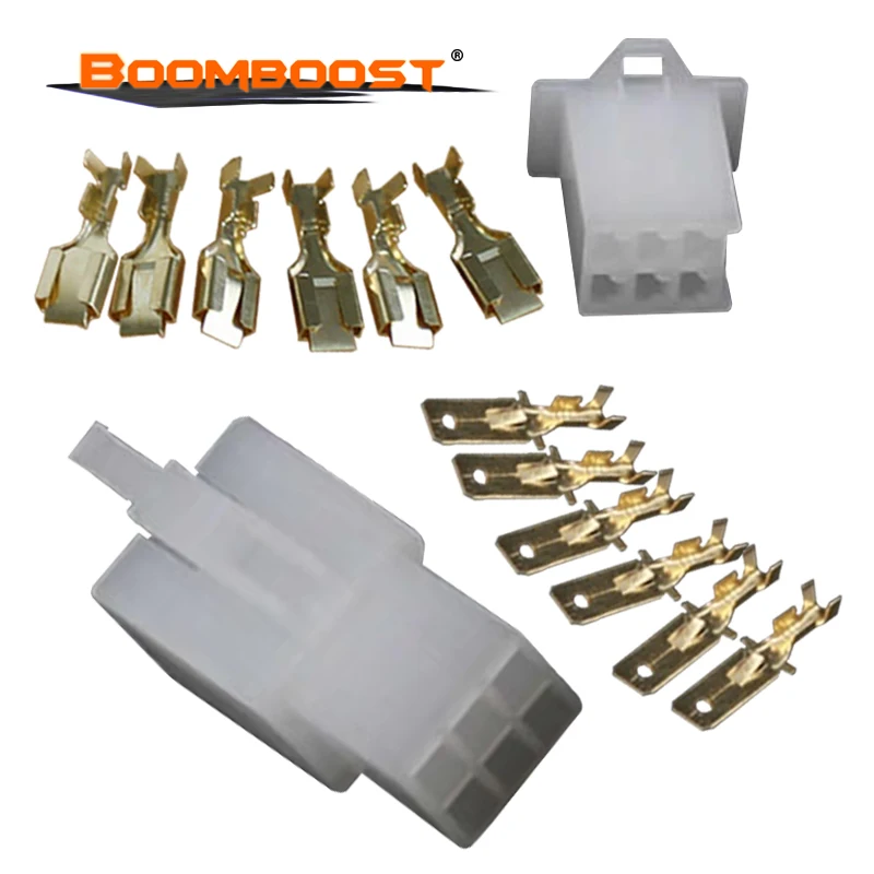 

Automotive 2.8 Electrical Wire Connector Male Female Cable Terminal Plug Kits For Motorcycle Ebike Car 2.8mm 2/6 pin