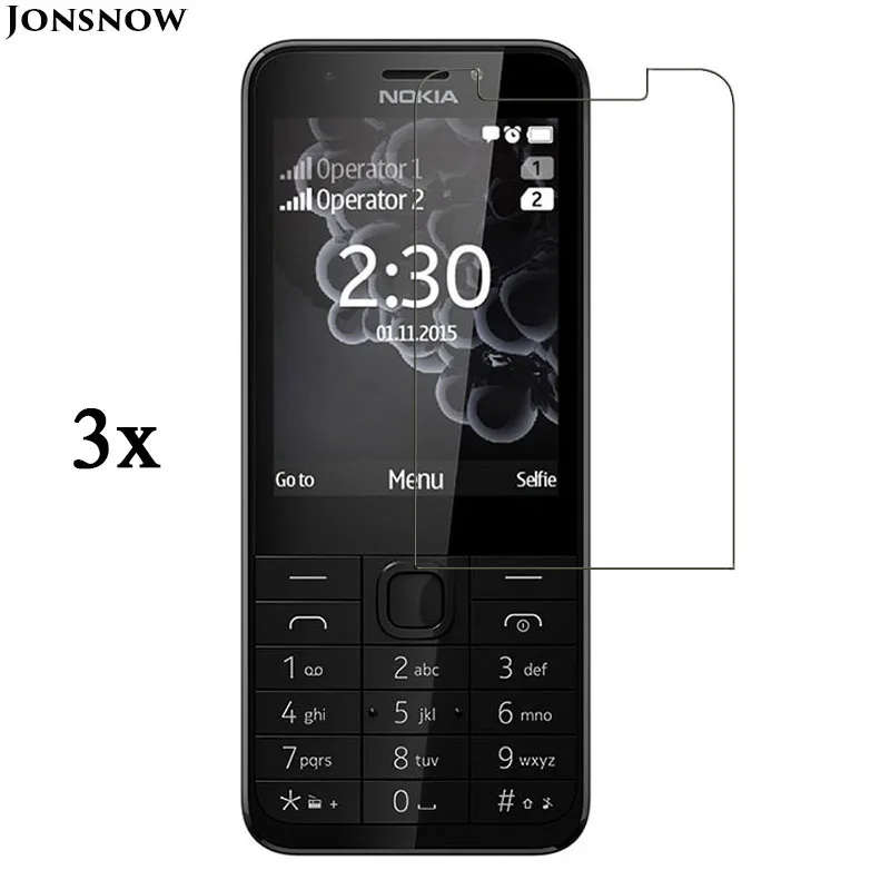 Защитная пленка для экрана для Nokia 230 Nokia 230 Dual SIM защитная пленка глянцевая матовая Передняя прозрачная lcd 3 шт - Цвет: Прозрачный