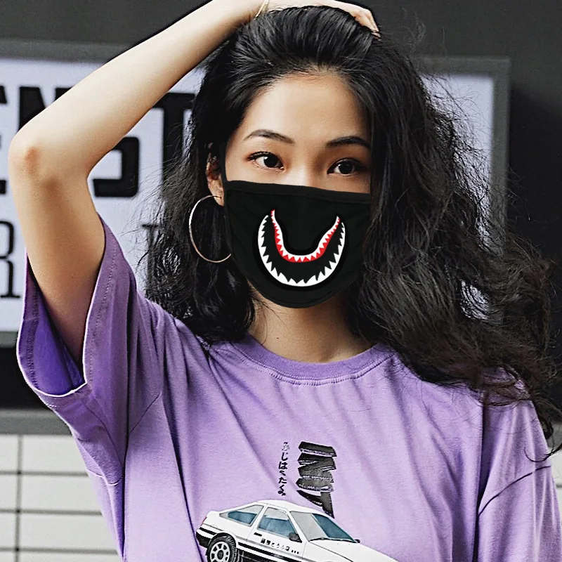 

1PC Kawaii Anti Dust Mask Emoji Cotton Mouth Mask Cute Unisex Cartoon Mouth Muffle Flu Face Mask Korean Masque masks