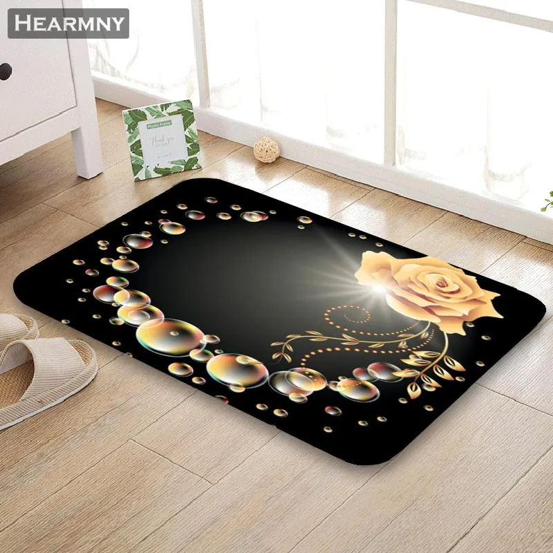 HEARMNY, Новое поступление, коврик для двери, роза, домашний коврик, машинное производство, противоскользящий ковер, для гостиной/прихожей, коврик для ванной, для детей, подарок - Цвет: 16