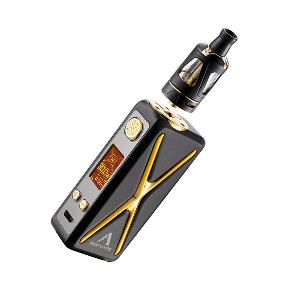 

Original XER 90W Electronic Cigarette Box Mod Vaporizer Vape Vapor 510 Thread Atomizer Tank 18650 Battery Temperature Control