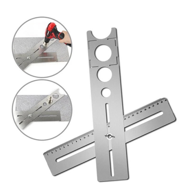 

New Stainless Steel Ceramic Tile Hole Locator Universal Punching Tool Portable