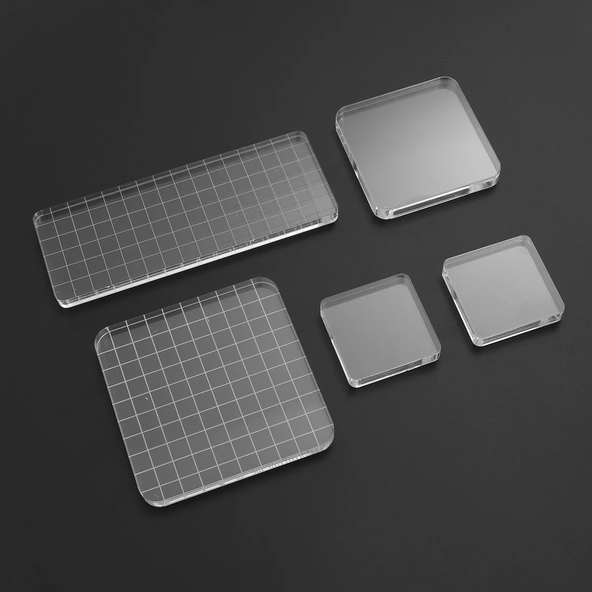 5 шт. акриловый блок Pad прозрачный DIY акриловая ручка уплотнение штамп для штампа