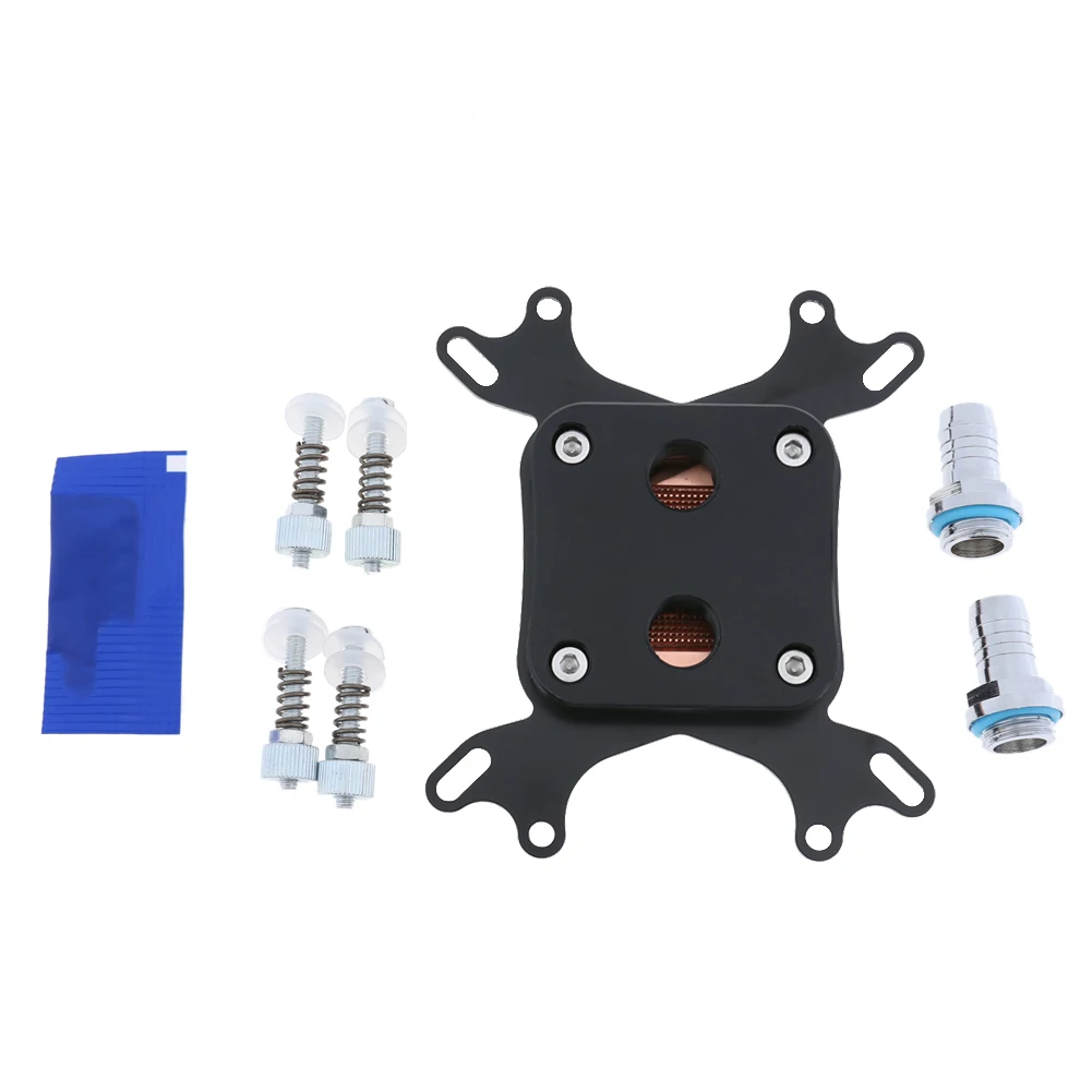 

1pc CPU Water Cooling Block Waterblock Nickel Plated Copper Base Inner Channel For Intel 775/1150/1155/1156/1366, AMD AM2/AM3/