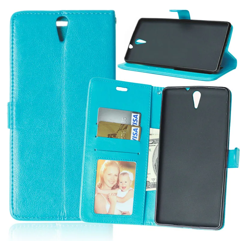

C5 Ultra Wallet Flip PU Leather Cover Case For Sony Xperia C5 Ultra Dual E5533 E5553 Phone Skin Back Cover Case With Card Holder