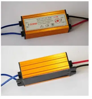 

10W High Power LED IP67 Waterproof Constant Current Driver AC85-265V to DC7-12V 900mA For 10W chip3 Series 3 parallel