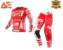 NAUGHTY FOX 360 Red Flight GP Pant / Jersey MX Motocross Sport OffRoad Atv RACING JERSEY